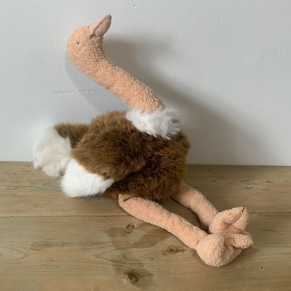 TY ostrich beanie collection plush